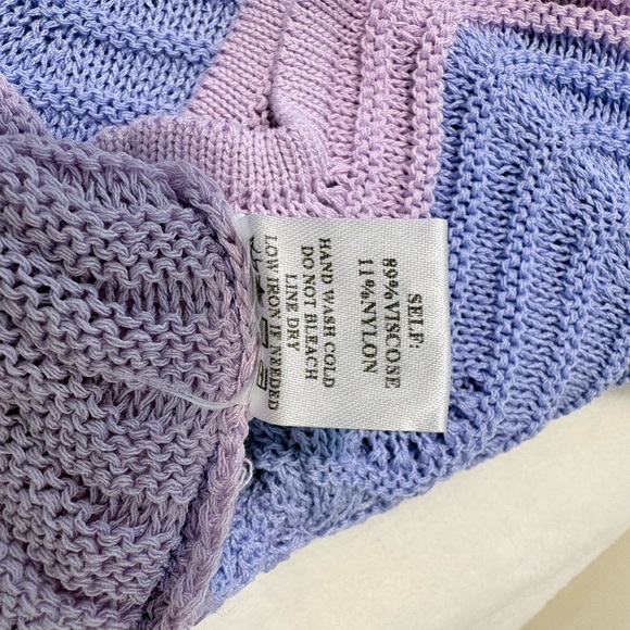 NWOT Blue Blush Crochet Swirl Ombré - Picture 5 of 5